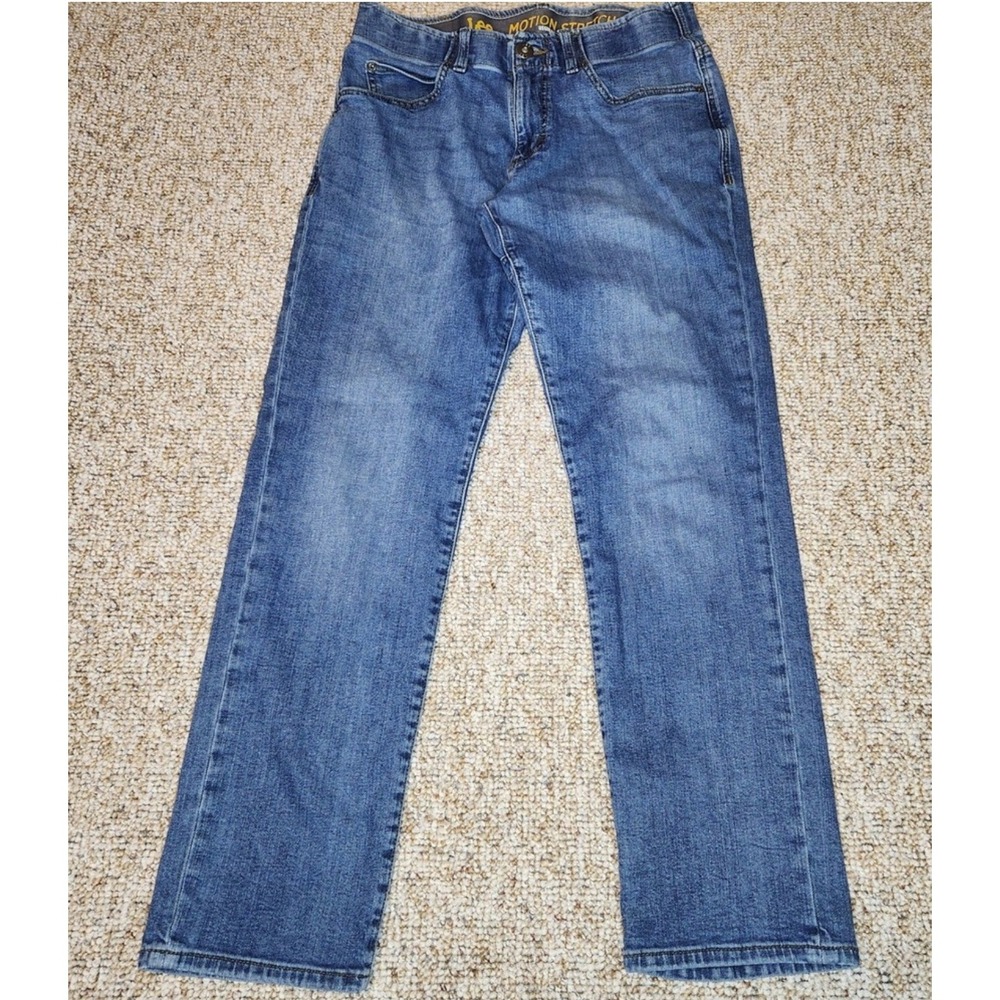 Lee Motion Stretch‎ Regular Fit Straight Leg Men Jeans Blue Size 32x32